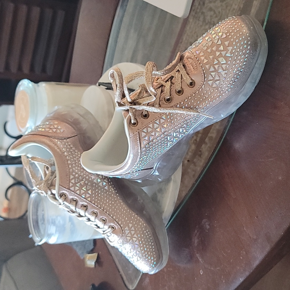 Cape Robbin Rose Gold Jewel Sneakers! 🌹 💎